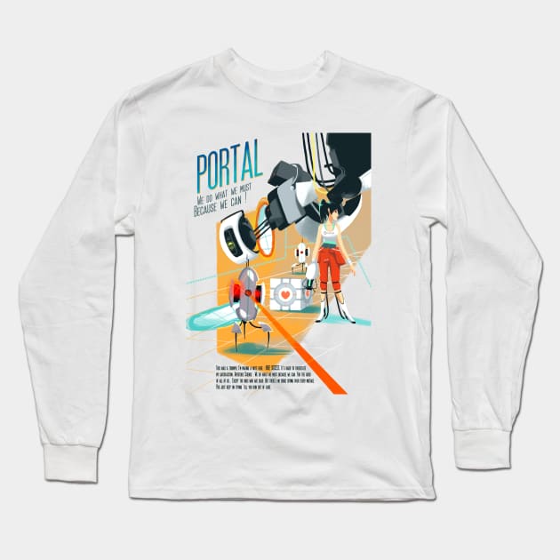 Portal Long Sleeve T-Shirt by Pikipouet